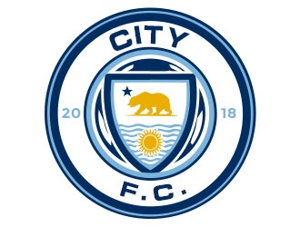 City F.C. (City Futbol Club) logo design by Benok