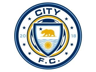 City F.C. (City Futbol Club) logo design by Benok
