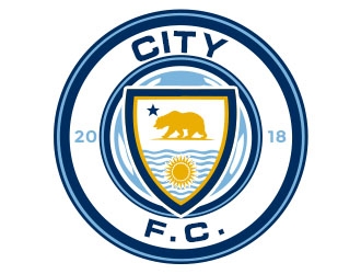 City F.C. (City Futbol Club) logo design by Benok