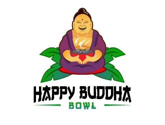 Happy Buddha Bowls logo design by ARALE