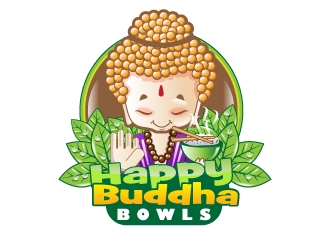 Happy Buddha Bowls logo design by uttam