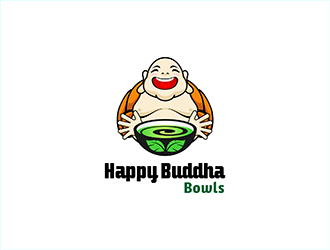 Happy Buddha Bowls logo design by hole