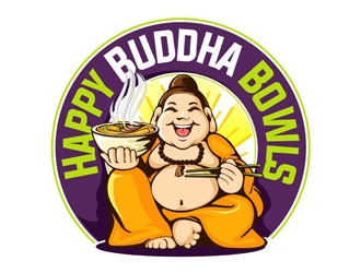 Happy Buddha Bowls logo design by veron