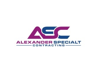 Alexander Specialty Contracting logo design by bricton