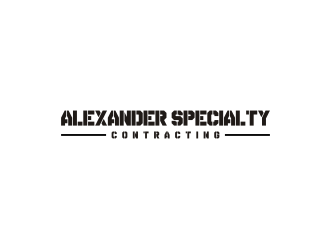 Alexander Specialty Contracting logo design by Landung