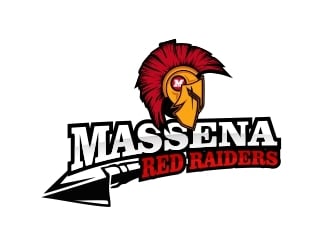 Massena Red Raiders logo design by amar_mboiss