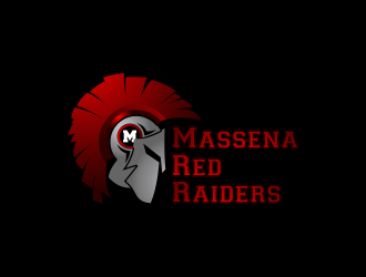 Massena Red Raiders logo design by BlessedArt
