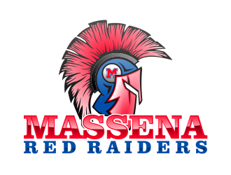 Massena Red Raiders logo design by AisRafa