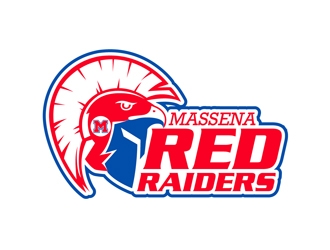 Massena Red Raiders logo design by DreamLogoDesign