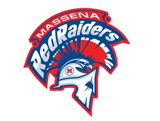 Massena Red Raiders logo design by DreamLogoDesign