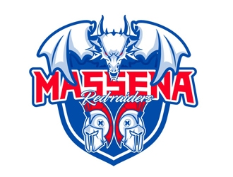 Massena Red Raiders logo design by DreamLogoDesign