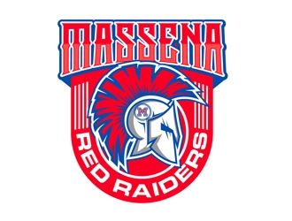 Massena Red Raiders logo design - 48HoursLogo.com