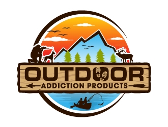 Outdoor Addiction Products logo design by JJlcool
