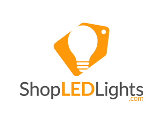 Shop LED Lights.com logo design by lexipej