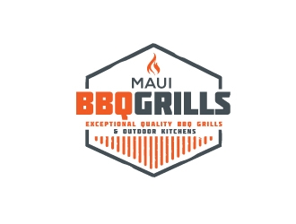 Maui BBQ Grills logo design by jhanxtc