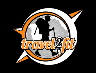 travel2fit logo design by done