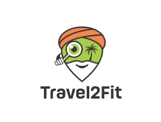 travel2fit logo design by nehel