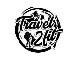 travel2fit logo design by MarkindDesign