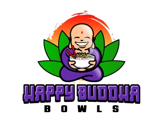Happy Buddha Bowls logo design by jaize