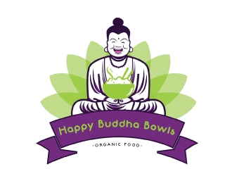 Happy Buddha Bowls logo design by emberdezign