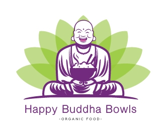 Happy Buddha Bowls logo design by emberdezign
