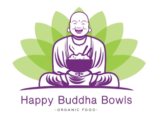 Happy Buddha Bowls logo design by emberdezign
