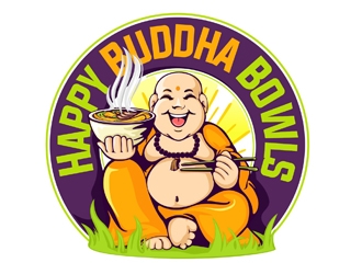 Happy Buddha Bowls logo design by veron