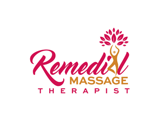 Remedial Massage Therapist  logo design by enzidesign
