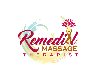 Remedial Massage Therapist  logo design by enzidesign