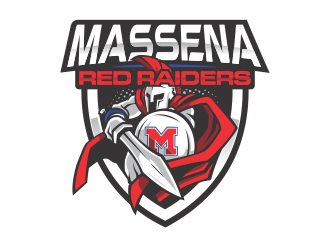 Massena Red Raiders logo design by onamel