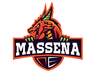 Massena Red Raiders logo design by Optimus