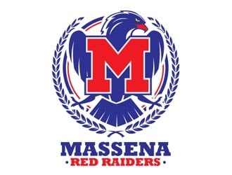 Massena Red Raiders logo design by shere