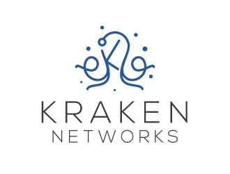 Kraken Networks logo design by artbitin