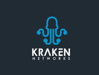 Kraken Networks logo design by fontstyle