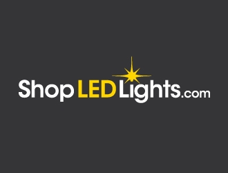 Shop LED Lights.com logo design by ORPiXELSTUDIOS