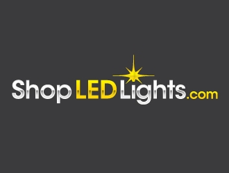 Shop LED Lights.com logo design by ORPiXELSTUDIOS