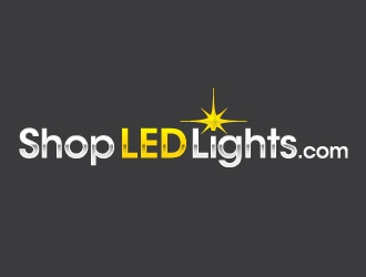 Shop LED Lights.com logo design by ORPiXELSTUDIOS
