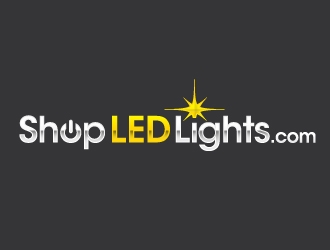 Shop LED Lights.com logo design by ORPiXELSTUDIOS