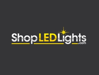 Shop LED Lights.com logo design by ORPiXELSTUDIOS