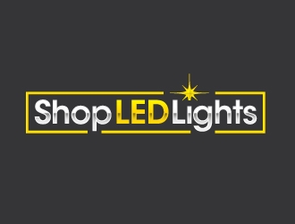 Shop LED Lights.com logo design by ORPiXELSTUDIOS