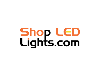 Shop LED Lights.com logo design by oke2angconcept