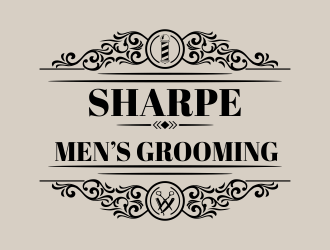Sharpe Mens Grooming logo design by oke2angconcept