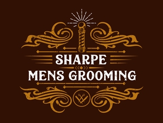 Sharpe Mens Grooming logo design by DreamLogoDesign