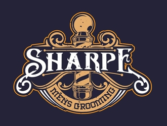 Sharpe Mens Grooming logo design by DreamLogoDesign