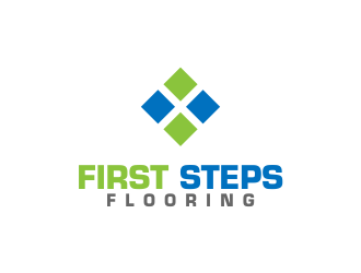 First Steps Flooring logo design by oke2angconcept