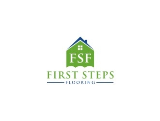 First Steps Flooring logo design by bricton