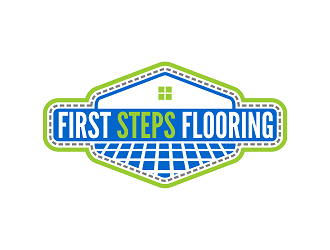 First Steps Flooring logo design by Republik