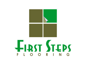 First Steps Flooring logo design by qqdesigns