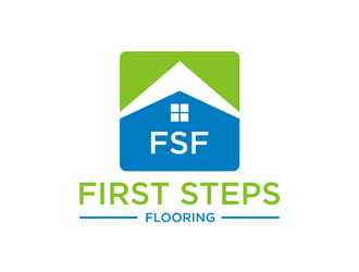 First Steps Flooring logo design by EkoBooM