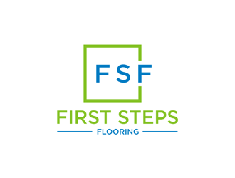 First Steps Flooring logo design by EkoBooM